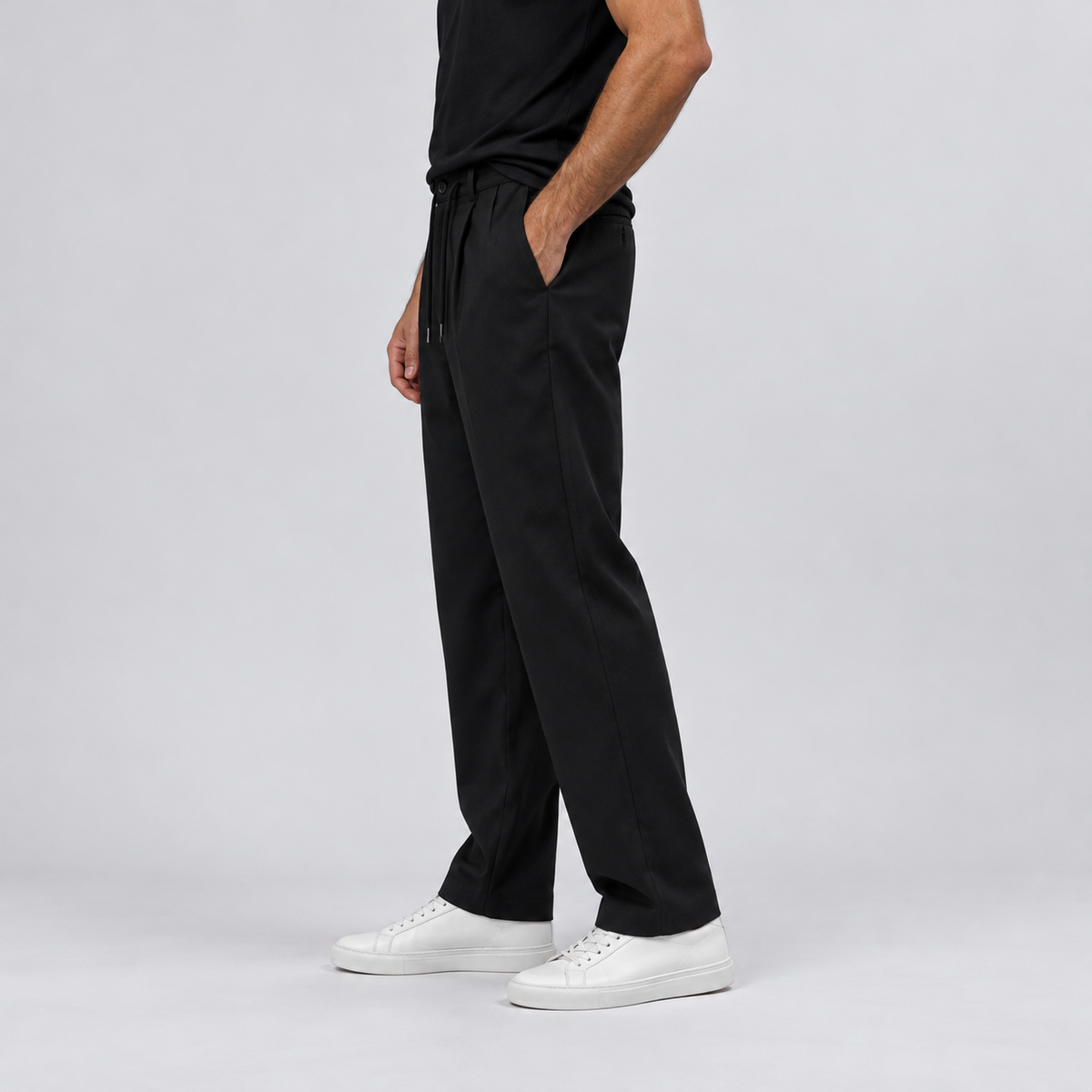 Siyah · Formmen Düz Paça Pantolon — yan görünüş